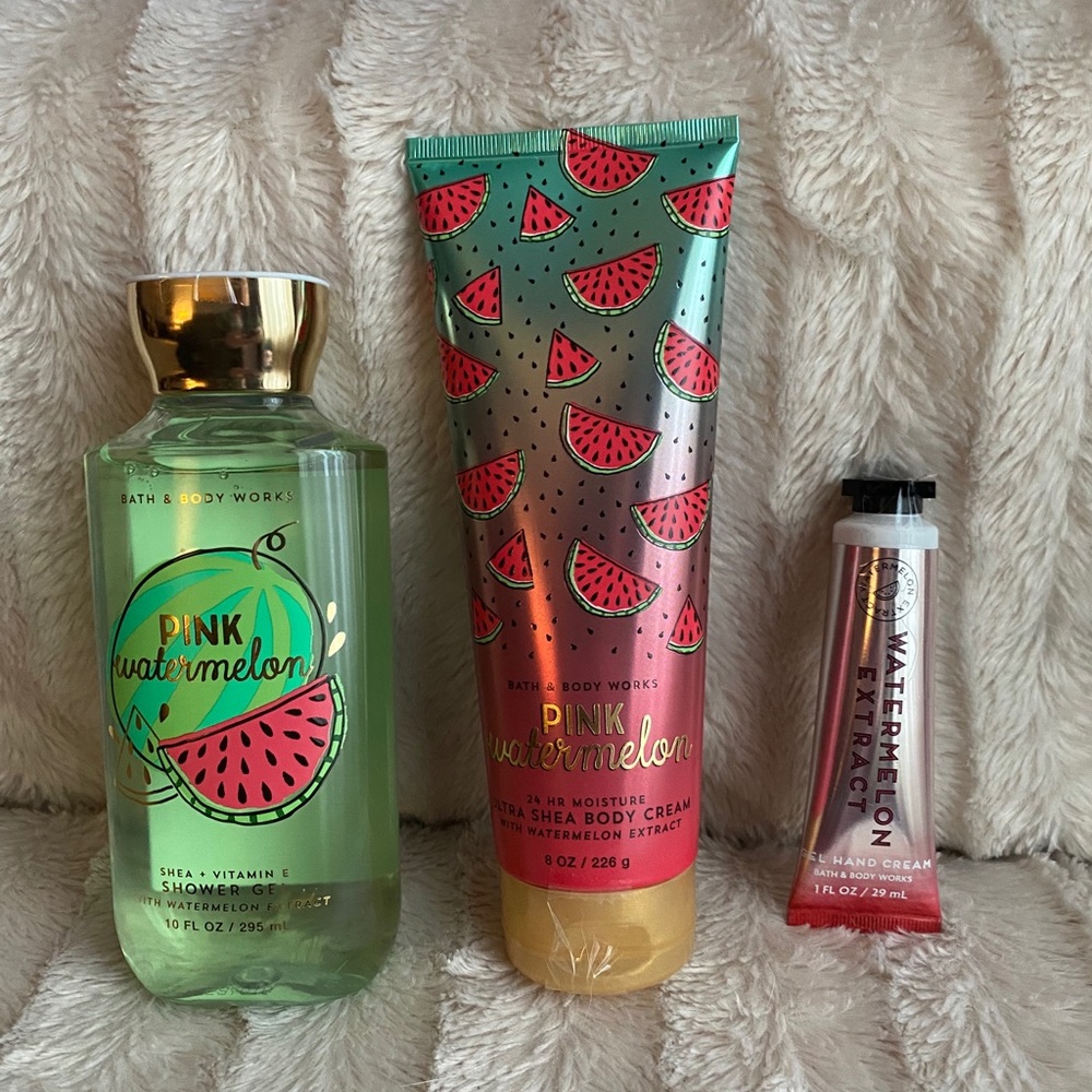 ❤️Bath & Body Works Pink Watermelon Trio ❤️New❤️